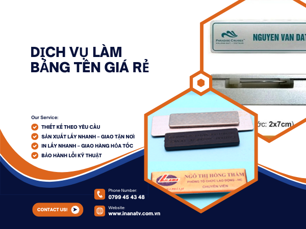 Dịch Vụ Làm Bảng Tên Theo Yêu Cầu và Nhận Hàng Trong Ngày Uy Tín Số 1 